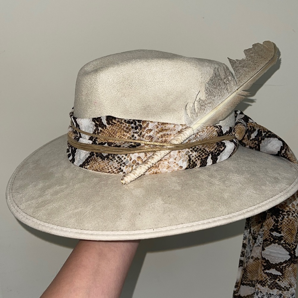 Tribal tulum boho hat with scarf